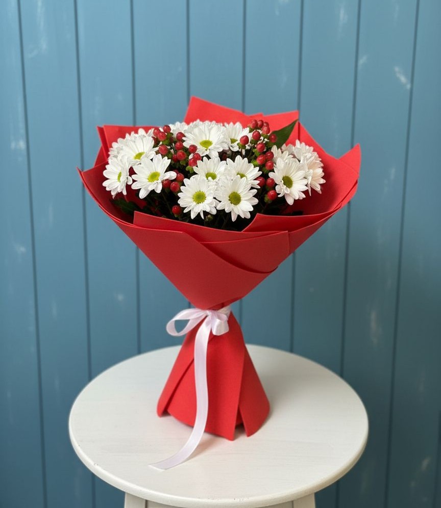 Букет цветов из: Хризантемы в Званном