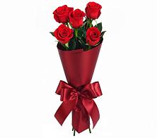 Букет 5 Красных роз Эдлесс Лав в Званном