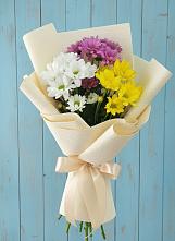 Букет цветов из:  Хризантемы #REPLACE_PRED# Званном