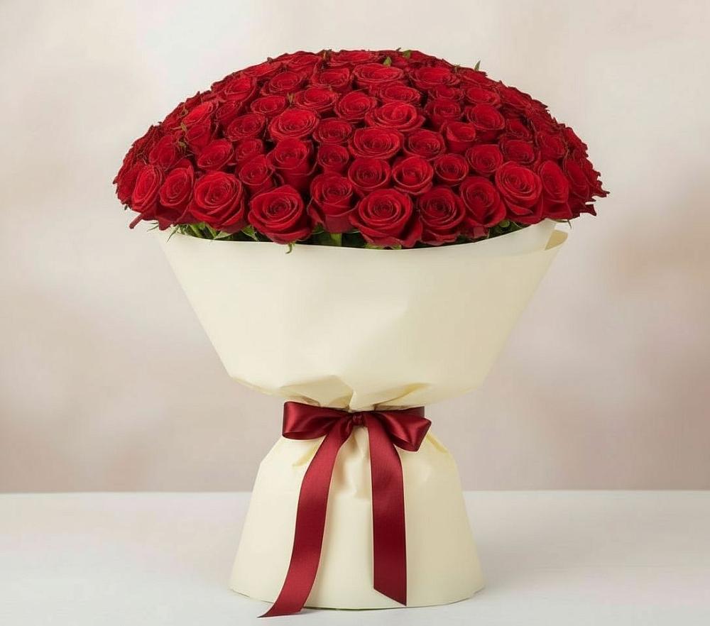 Букет 101 Красная роза Милано в Званном