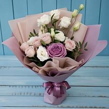 Букет цветов из:  Розы и Лизиантусы в Званном
