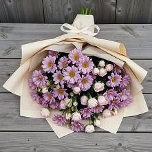 Букет цветов из:  Розы и Хризантемы #REPLACE_PRED# Званном