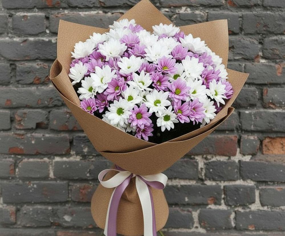 Букет цветов из: Хризантемы в Званном