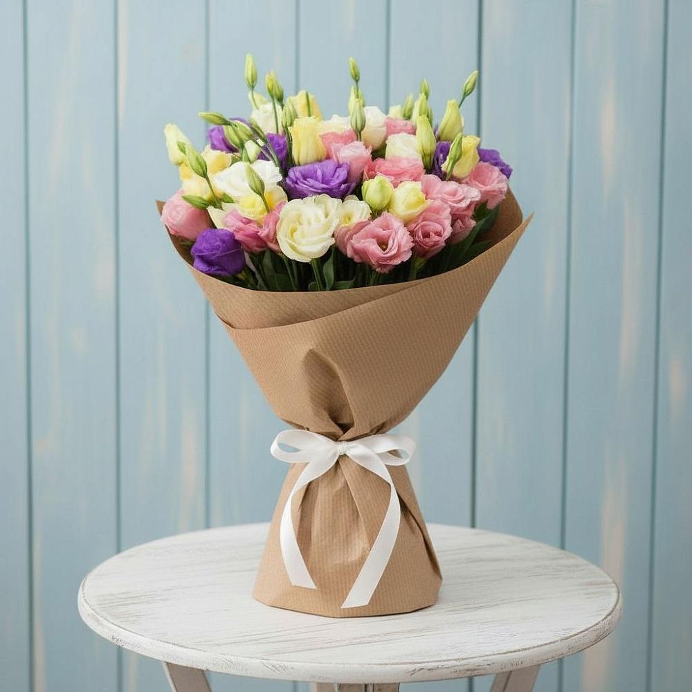 Букет цветов из: Лизиантусы в Званном