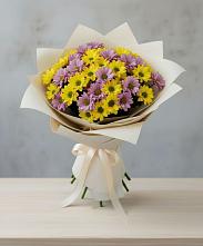Букет цветов из:  Хризантемы в Званном