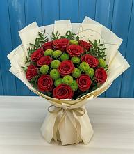 Букет цветов из:  Розы и Хризантемы в Званном