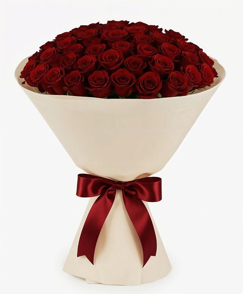 Букет 101 Бордовая роза Блэк Бакарра в Званном