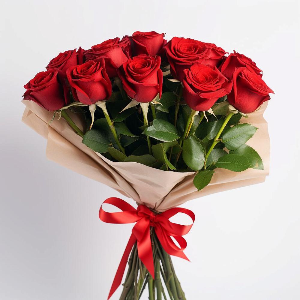 Букет 11 Красных роз Эдлесс Лав в Званном