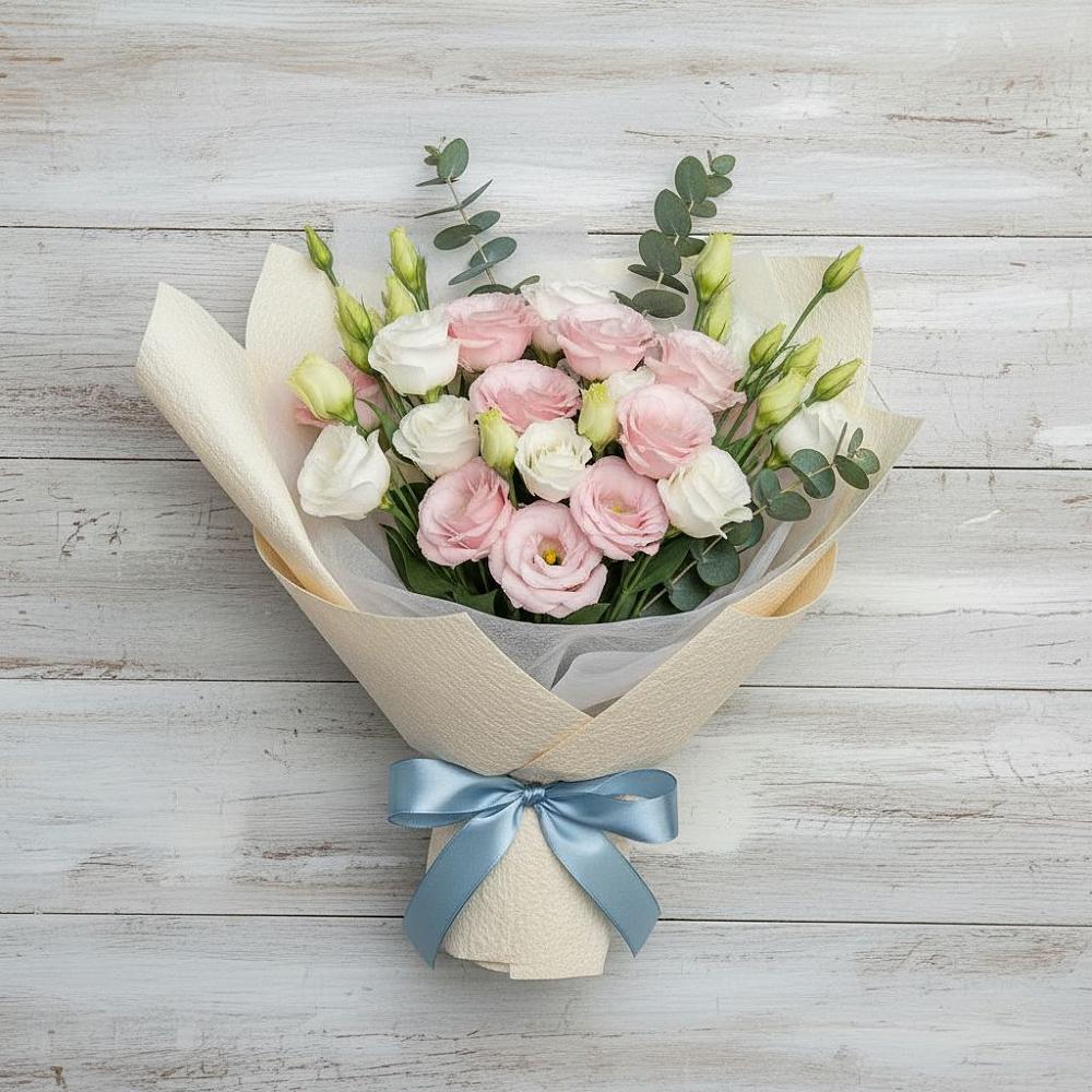 Букет цветов из: Лизиантусы в Званном