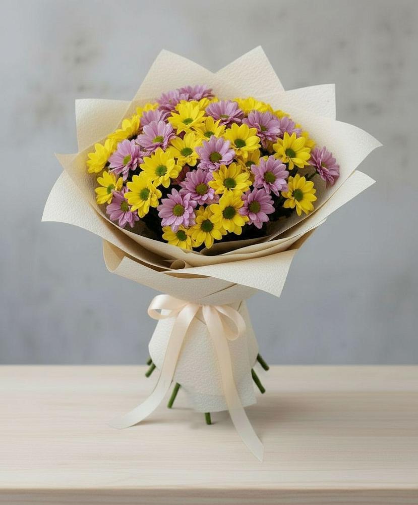 Букет цветов из: Хризантемы в Званном